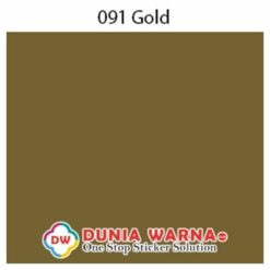 ORACAL 651 091 Gold Intermediate CAL Dunia Warna Stiker
