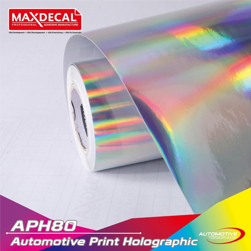 MAX DECAL APH80 Printable Holographic Chrome Vinyl Dunia Warna Stiker