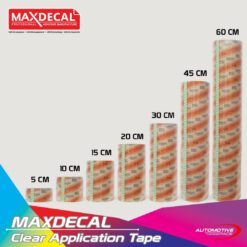 Alternative view of MAXDECAL Red Application Transfer Tape Clear