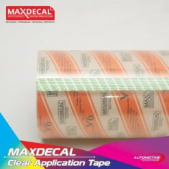 MAXDECAL Red Application Transfer Tape Clear