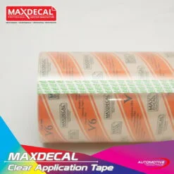 MAXDECAL Red Application Transfer Tape Clear