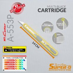 Alternative view of Super-D Professional Cutter A-553P By NT-Cutter