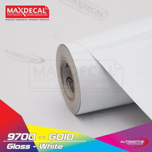 MAXDECAL 9700 G010 White Gloss Car Wrap Film
