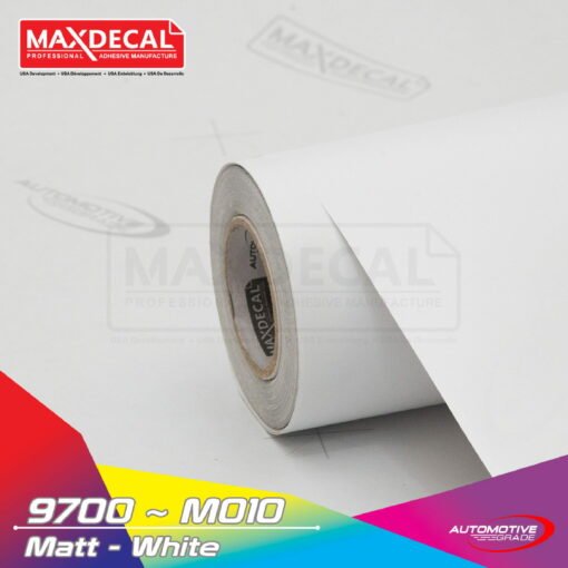 MAXDECAL 9700 M010 White Matt Car Wrap Film
