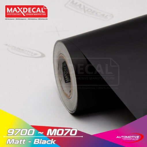 MAXDECAL 9700 M070 Black Matt Car Wrap Film