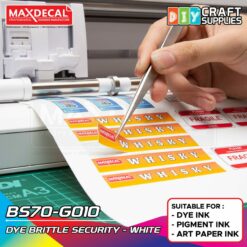 Alternative view of MAXDECAL BS70-G010 Stiker Segel Pecah Telur Britle Inkjet Coating A3 Roll 32cm x 30m