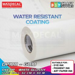 MAXDECAL DP100 Stiker Vinyl PP Inkjet Coating A3 Roll to Roll 32cm x 30m