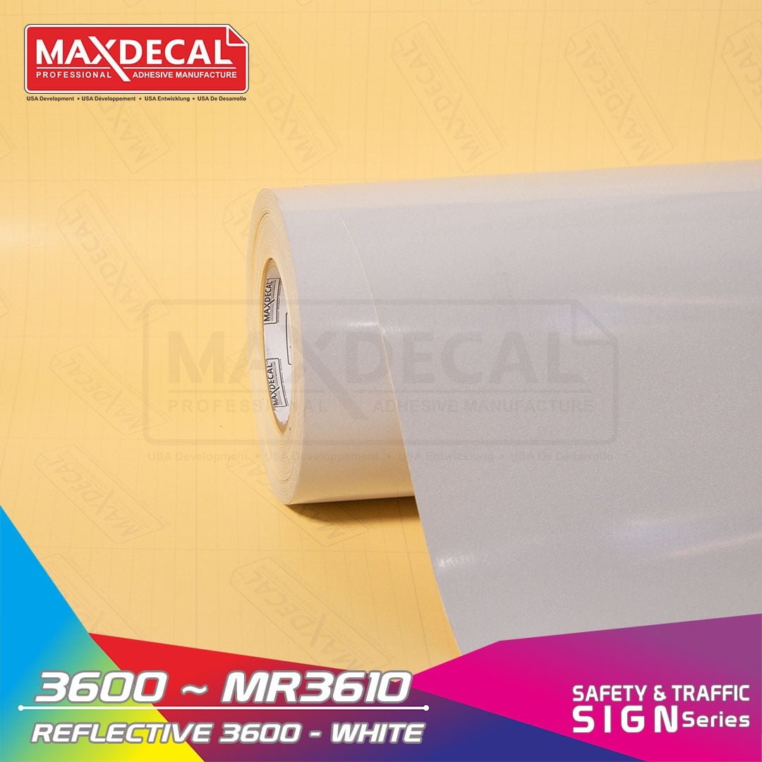 MAXDECAL 3610 White Reflective Sheeting