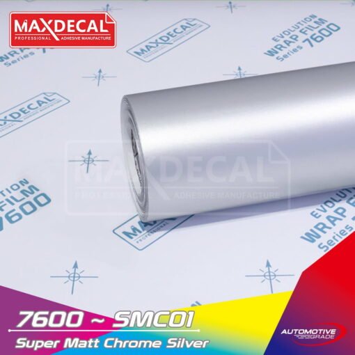 MAXDECAL 7600 SMC01 Super Matt Chrome Silver