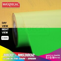 MAXDECAL MG3802 Glow In Dark GID Green