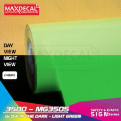 Alternative view of MAXDECAL MG3505 Glow In Dark (GID) Light Green