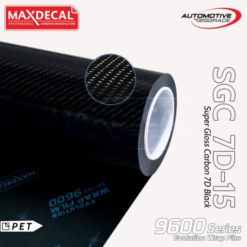9600 SGC7D15 Super Gloss Carbon 7D (4D Texture with High Gloss Film)