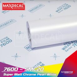 MAXDECAL 7600 SMC20 Super Matt Chrome Pearl White