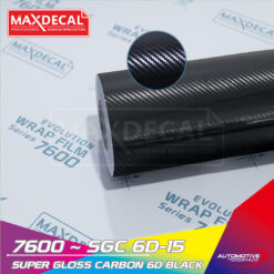 MAXDECAL 7600-SGC6D15 Super Gloss Carbon 6D Black