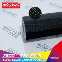 MAXDECAL 7600-SGC7D15 Super Gloss Carbon 7D Black