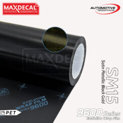 MAXDECAL 9600-SM15 Satin Metallic Black Gold