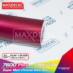 MAXDECAL 7600 PLUS-SMC03N Super Matt Chrome Dark Red