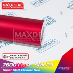 MAXDECAL 7600 PLUS-SMC03 Super Matt Chrome Red