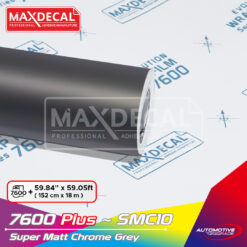 MAXDECAL 7600 PLUS-SMC10 Super Matt Chrome Grey
