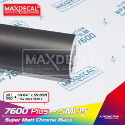 MAXDECAL 7600 PLUS-SMC15 Super Matt Chrome Black